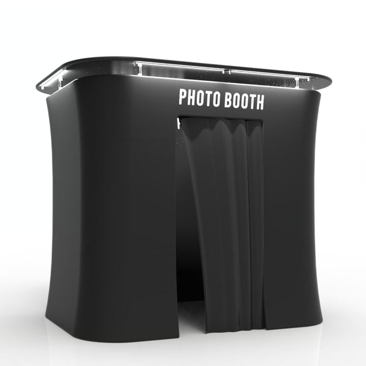 TENSION FABRIC PHOTO BOOTH ENCLOSURE WITH LED ROOF TOP